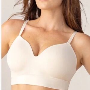 Shapermint Truekind® Supportive Comfort Wireless Shaping Bra Sz L Chai